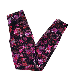 Lululemon fuschia floral Leggings sz 4